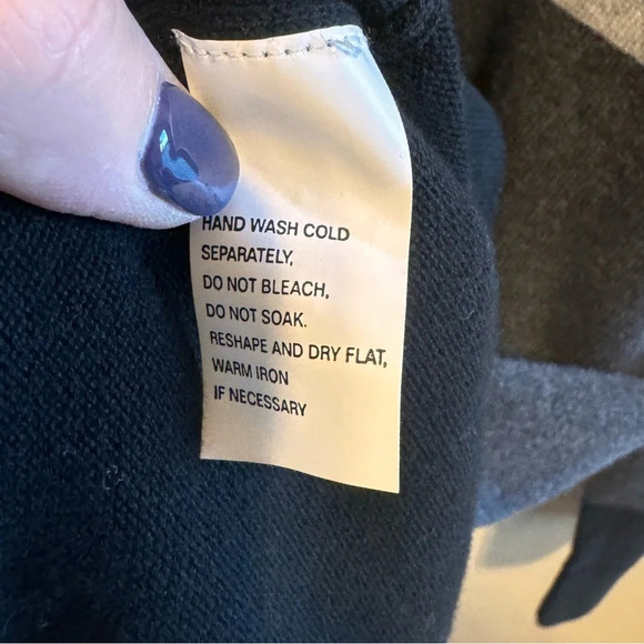 Eight Eight Eight Long Black Grey Gray Sweater Zipper Cowl Neck Pockets Sz M - Picture 5 of 11